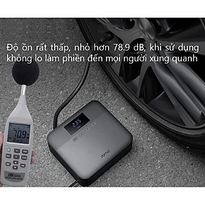 Máy bơm lốp xe ô tô Xiaomi 70Mai air compressor Lite TỰ NGẮT độ ồn thấp mã lực lớn - có hiển thị áp suất