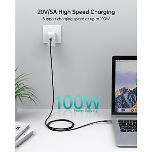 Cáp Sạc Choetech XCC-1002  Nhanh 100W Type C to Type C Dài 1.8M (Hàng chính hãng)