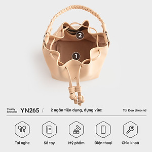 Túi Yuumy ( Thời trang nữ thiết kế dây rút - Túi đeo chéo da Seasand YN265 )