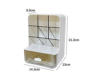 Tủ Kệ Đựng Bút 4 Tầng 8 Ngăn, Kệ Bút Văn Phòng Phẩm Cao Cấp Nhựa Trong Suốt - HÀNG CHÍNH HÃNG MINIIN