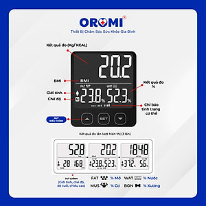 Cân sức khỏe điện tử thông minh đo chỉ số cơ thể OROMI EF881