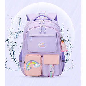 Ba lô học sinh bé gái siêu nhẹ chống nước cao cấp phong cách mới - BEE GEE HS1056