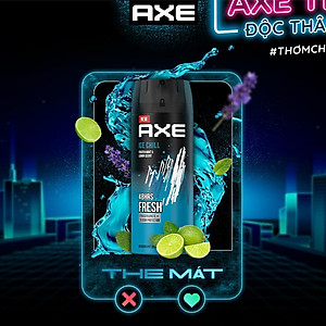 Xịt ngăn mùi toàn thân Axe Ice Chill 135ml