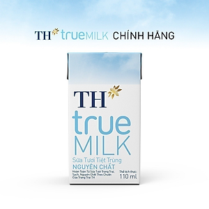 Thùng 48 hộp sữa tươi tiệt trùng TH True Milk  nguyên chất 110ml