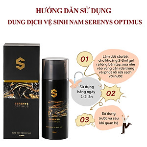 Dung dịch vệ sinh nam Serenys Optimus làm sạch khử mùi làm sáng phụ khoa nam giới
