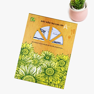 Giấy kiểm tra kẻ 4 ô ly viết êm chống lem chống lóa, kẻ sẵn bảng điểm lời phê tiện lợi cho học sinh, 15 tờ đôi GKT03 Green Art - Hàng chính hãng