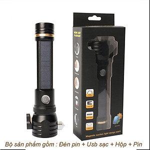 Đèn pin siêu sáng thoát hiểm 7 chức năng