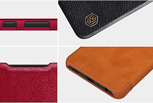 Bao da SamSung Galaxy A52, A72  dạng mở ngang có ngăn đựng thẻ ATM QIN - Hàng Nhập Khẩu