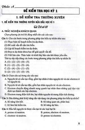 Đề Kiểm Tra Khoa Học Tự Nhiên 7 (Dùng Kèm SGK Kết Nối Tri Thức Với Cuộc Sống (HA)