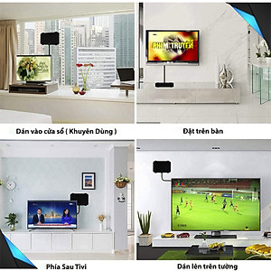Ăng Ten Tivi Kỹ Thuật Số Mặt Đất, Anten Thu Sóng Tín Hiệu Kỹ Thuật Số, Ăng Ten Tv Khuếch Đại Tín Hiệu Kỹ Thuật Số Trong Nhà, Ang Ten Bắt Tín Hiệu Kỹ Thuật Số Tại Nhà, Anten DVB-T2 4k 1080P Dễ Sử Dụng