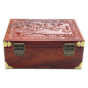 Hộp Đựng Trang Sức-Dấu Triện Giám Đốc  TOKDODO Gỗ Tự Nhiên Có Khoá Số