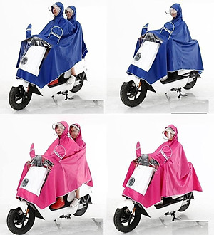 Áo Mưa Phản Quang Chống Thấm Có Kính Che Mặt 2 Đầu Cao Cấp Chất Liệu Dày Dặn - Ngăn Tia Tử Ngoại - Cách Nhiệt Tốt