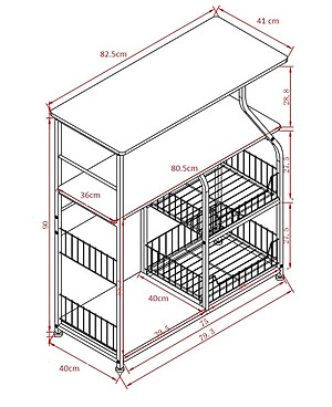 Kệ lò vi sóng thông minh 1102 loại để lò vi sóng lò nướng nồi cơm điện kèm giá để rau củ gia vị loại tốt chịu lực cao