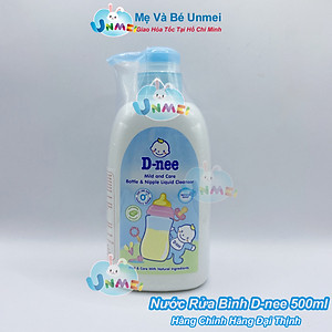 Nước rửa bình sữa D-nee Mild & Care chai 500ml