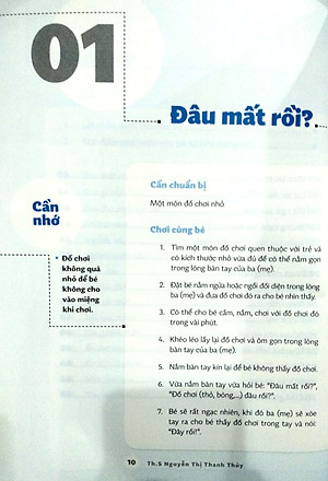 Sách Cùng Bé Lớn Khôn: 30 Trò Chơi Dành Cho Bé Từ 6 Đến 12 Tháng Tuổi – 10 Phút Cùng Con Mỗi Ngày