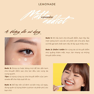 Che Khuyết Điểm Lemonade Matte Addict Concealer 3g