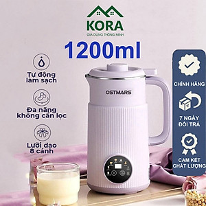 Máy Làm Sữa Hạt, Máy Nấu Sữa Hạt OSTMARS Hàng Chính Hãng MINIIN 1000ml - 8 Chức Năng Xay Nấu Tiện Lợi