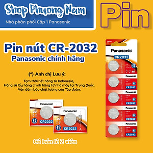 5 Viên Pin CR2032 3V Panasonic Lithium thay pin Smartkey , Cmos , Pin thay Airtag - Hàng chính hãng