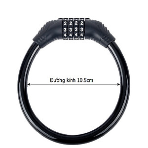 Khóa Dây xe đạp Xe máy mật mã 4 số 5 số chống trộm - Chính Hãng miDoctor