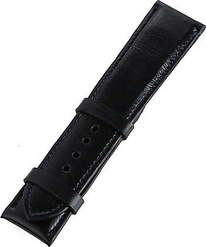 Dây đồng hồ nam nữ Huy Hoàng da bò size lớn màu đen HT8129