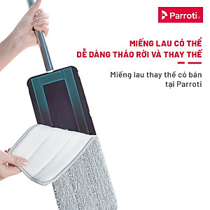 Bộ cây lau nhà tự vắt thông minh, chổi lau nhà 360 độ, lau sạch khô nhanh - Parroti Pro PR01