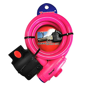 Khóa xe đạp Khóa chống trộm bằng cáp cuộn 12mm với chìa khóa an toàn kèm giá đỡ Xe đạp leo núi