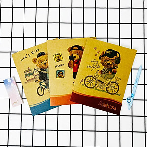 Combo 5 Tập Học Sinh 100 Trang ĐL 100g/m2 - FAHASA - Cute Bears (Mẫu Màu Giao Ngẫu Nhiên)
