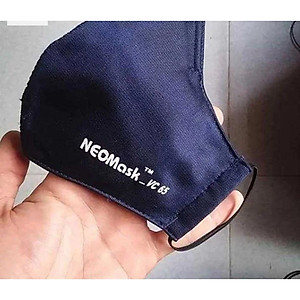 Khẩu trang than hoạt tính NeoVision - NeoMask VC65 ( chuẩn N95 ) Chống bụi siêu mịn PM2.5, lọc khuẩn BFE 95% (Được cấp bởi Nelson Lab), kháng khuẩn, chống giọt bắn có thể giặt tái sử dụng nhiều lần- Xanh đậm