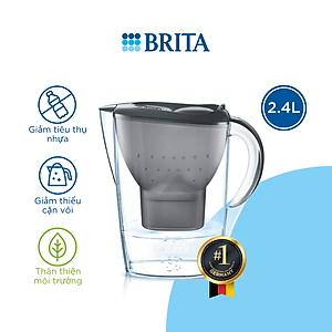 Bình Lọc Nước BRITA Marella Basic Graphite - 2.4L (Kèm Maxtra Plus)