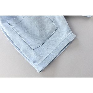 Bộ bé trai hình gấu phong cách Hàn Quốc gồm áo và quần denim - Set quần áo bé trai dễ thương từ 9-18kg (SS-2694B)
