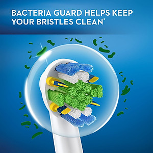 Cho máy Oral B Braun, bộ 4 Đầu Bàn Chải đánh răng điện thay thế MIHOCO EB25-P New Floss Action, đánh tan mảng bám, cao răng, làm sạch vết ố