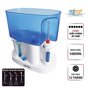 Máy tăm nước gia đình Waterjet Classic (5 đầu tăm, dùng được cho người niềng răng, có đầu cạo lưỡi) - Bảo hành 12 tháng