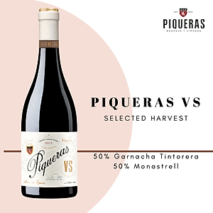 Rượu vang Organic Piqueras VS Monastrell & Garnacha Tintorera (Spain) kèm túi hộp,đồ khui