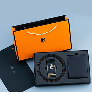 Combo ví thắt lưng nam CB101 Bụi Leather – da bò thật 100%, bảo hành 12 tháng