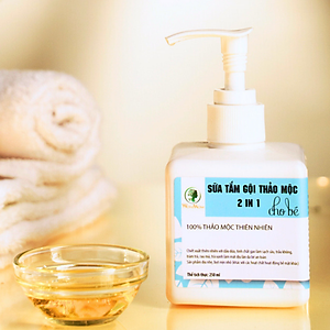 Sữa tắm gội thảo mộc cho bé Wonmom 250ml