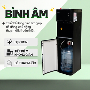 Cây nước nóng lạnh bình âm Fujihome WD606C, máy nước nóng lạnh bình hút 3 vòi, lạnh Block khóa vòi nóng an toàn tự động ngắt tiết kiệm điện - Hàng chính hãng