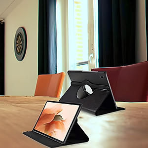 Case bao da chống sốc xoay 360 độ cho Galaxy Tab S8 Plus /  Tab S7 Plus / Tab S7 FE 12.4 inch hiệu HOTCASE (thiết kế siêu mỏng hỗ trợ Smartsleep, gập nhiều tư thế, tản nhiệt tốt) - hàng nhập khẩu