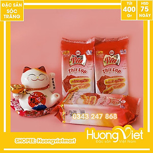 Đặc Sản Sóc Trăng - Bánh Pía Thịt Lạp Tân Huê Viên 400G, Bánh Pía Nhân Măn, Bánh Pía Sóc Trăng Chính Hãng Túi 4 Bánh Bao Bì Riêng