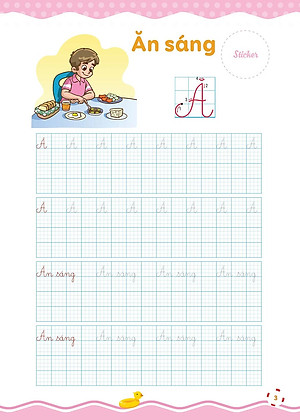 Sách Vở luyện viết hạ cỡ chữ - chữ ô li nhỏ. Quyển 1: Chữ hoa