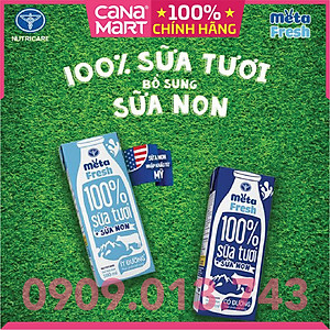 Thùng sữa tươi Nutricare Meta Fresh Ít Đường sữa non tăng cường miễn dịch