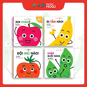 Truyện Ehon bé 1-2-3 tuổi - Bộ 4 cuốn Kỹ năng hàng ngày