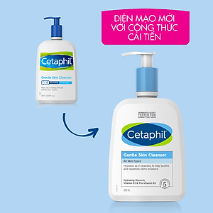 Sữa rửa mặt dịu lành cho da nhạy cảm Cetaphil Gentle Skin Cleanser 1000ml 