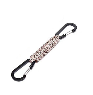 Khóa Khẩn Cấp Carabiner Mỏ Đại Bàng 2 đầu Khóa Móc,Chìa khóa Dây dù đan tay Ngoài Trời,móc Chìa Khóa Treo ba lô trekkin