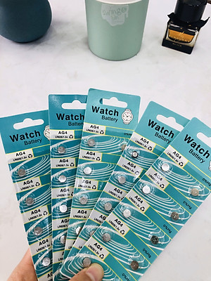 Vỉ pin đồng hồ phổ thông AG4 - 626 - 377A ( 1 vỉ 10 viên pin),phù hợp cho nhiều loại đồng hồ phổ thông hoặc đồ chơi.