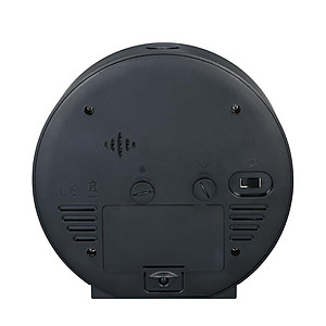 Đồng hồ báo thức im lặng có màng LCD hiển thị nhiệt độ và độ ẩm có đèn nền đáy chống trượt