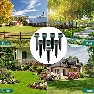 Thiết Bị Đuổi Chuột, Gián, Rắn, Côn Trùng Bằng Sóng Siêu Âm Tự Động Năng Lượng Mặt Trời – Hàng Chất Lượng Cao, An Toàn Tuyệt Đối