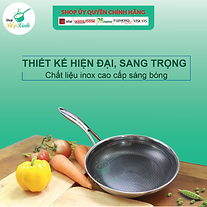 Chảo rán đáy từ chống dính 3 lớp đúc liền Kims Cook Blackcube siêu bền , cào không xước , tặng 10 muỗng ăn