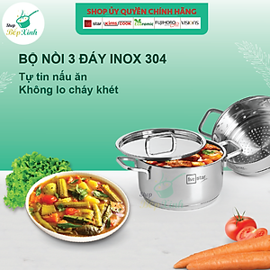 Bộ Nồi Xửng Hấp Inox 304 Fivestar (20cm)