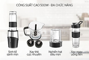 Máy Xay Sinh Tố Đa Năng Sunhouse SHD5340B (500W) - Hàng chính hãng
