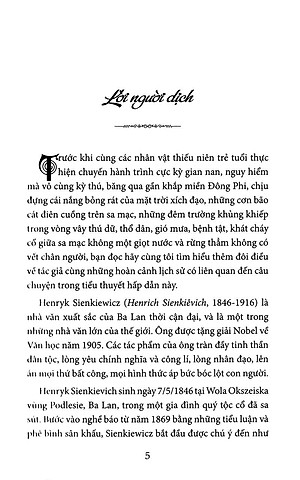 Sách Trên Sa Mạc Và Trong Rừng Thẳm